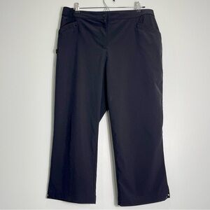 CHICO'S ZENERGY Golf Black Capri Pants Pockets Stretch Chico Size 1.5 (US 10)